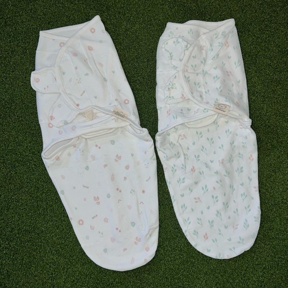 KeaBabies floral soothe swaddle wrap classic velcro swaddle blanket bundle